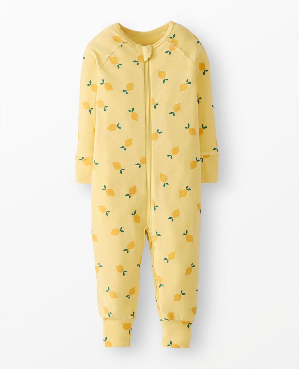NWT Hanna Andersson HannaSoft Stretch Sleeper Yellow Lemon Print SZ 50 (0-3 MOS)